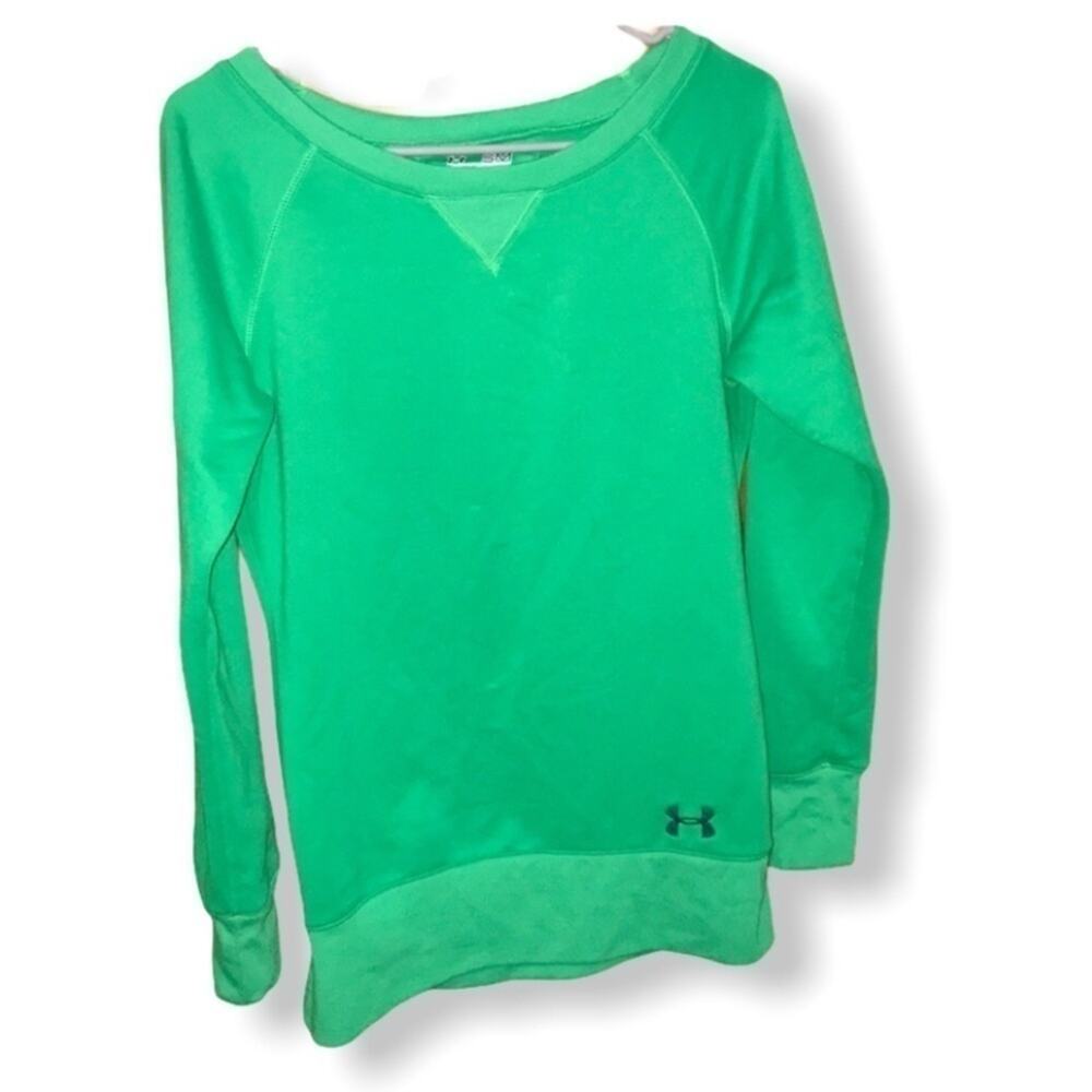 Green Under Armour crew Sweater